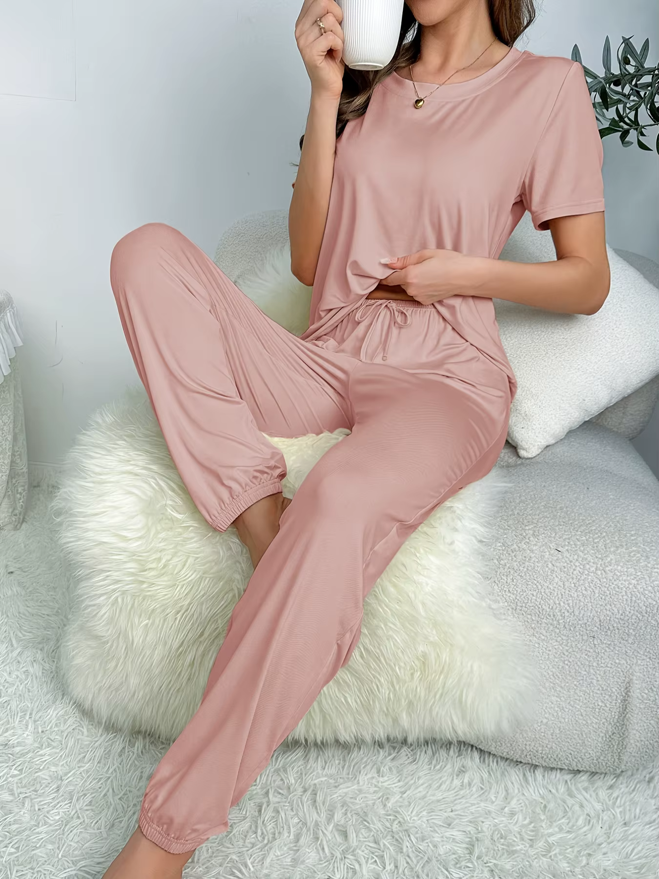 Pyjama à manches courtes pour femmes