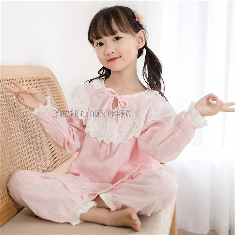 Pyjama en Coton et Lin pour Bébé Fille