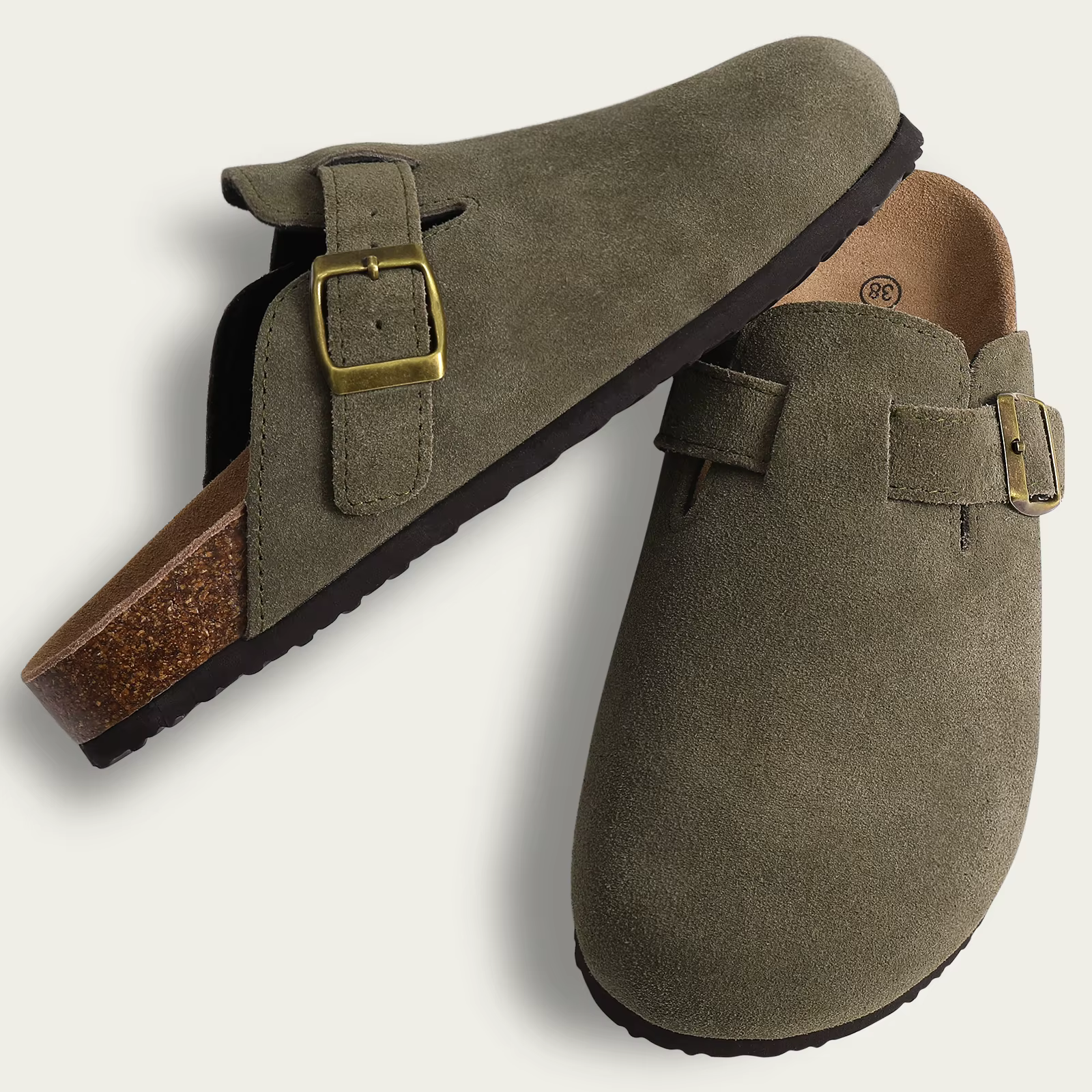 Comwarm – Mules en daim pour femmes
