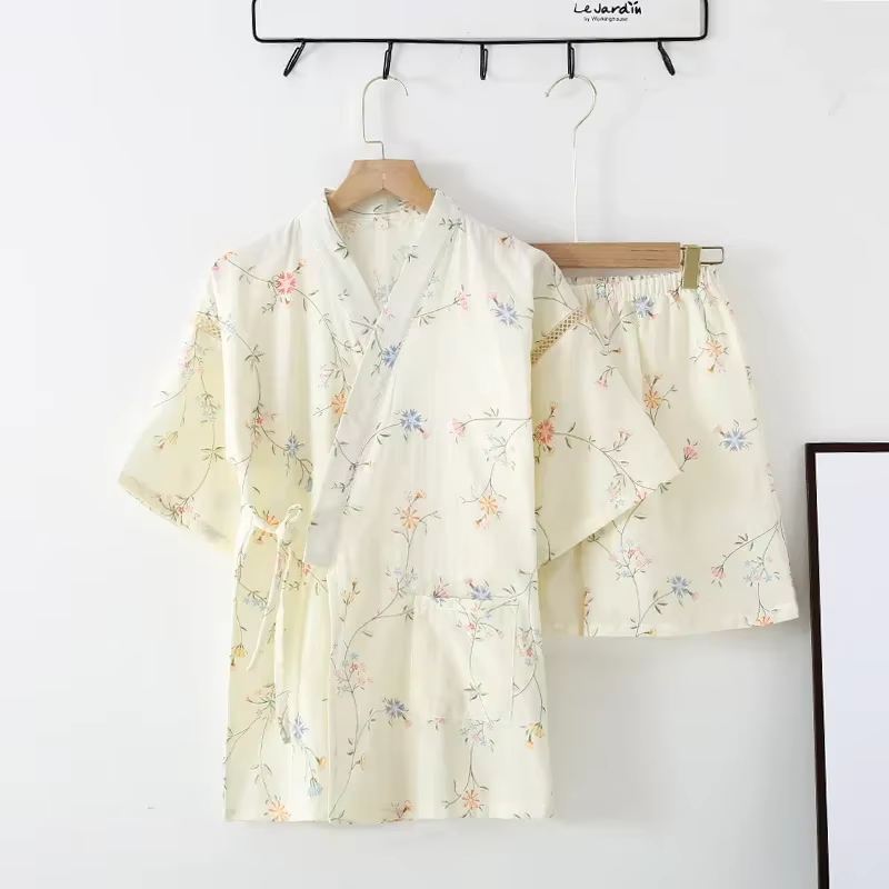 Pyjama d'été en mousseline pour femmes