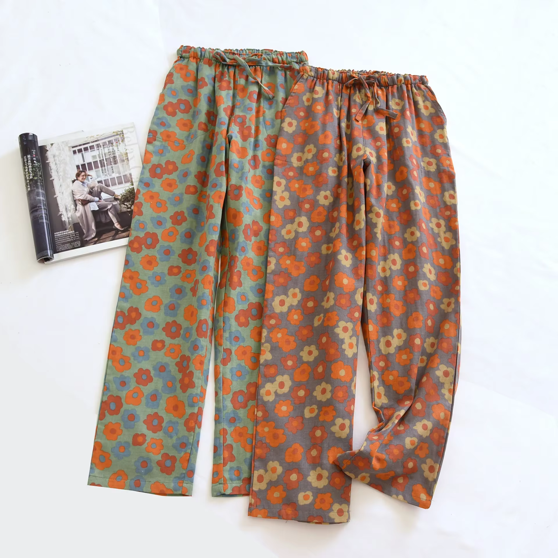 Pantalon de pyjama en coton pour femme