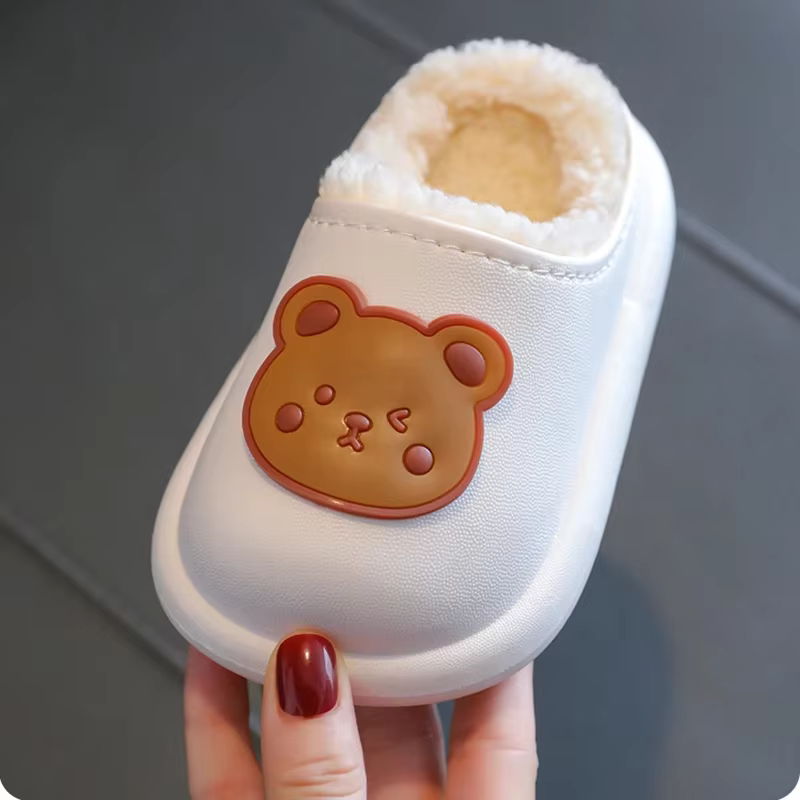 Pantoufles d'hiver imperméables en coton pour bébé