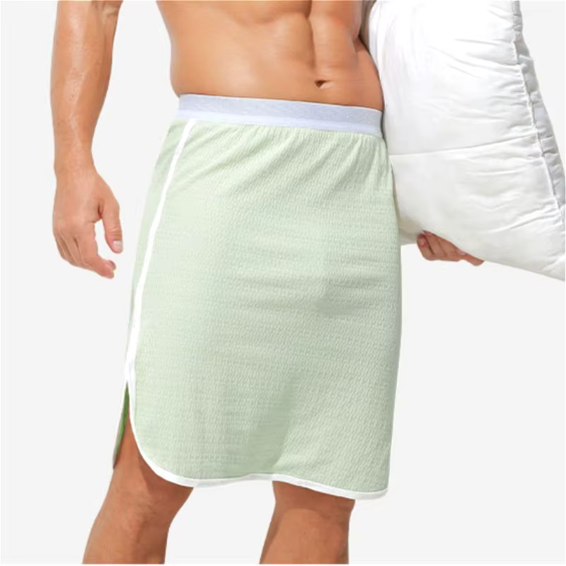 Vêtements de nuit d'été pour hommes en coton