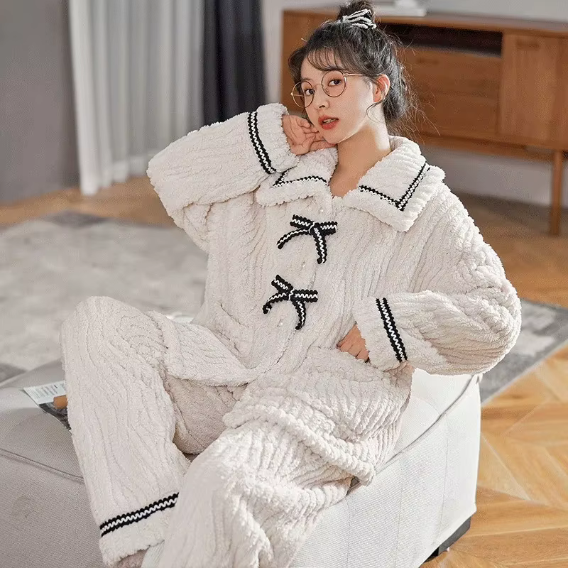 Pyjama d'automne et d'hiver pour femmes