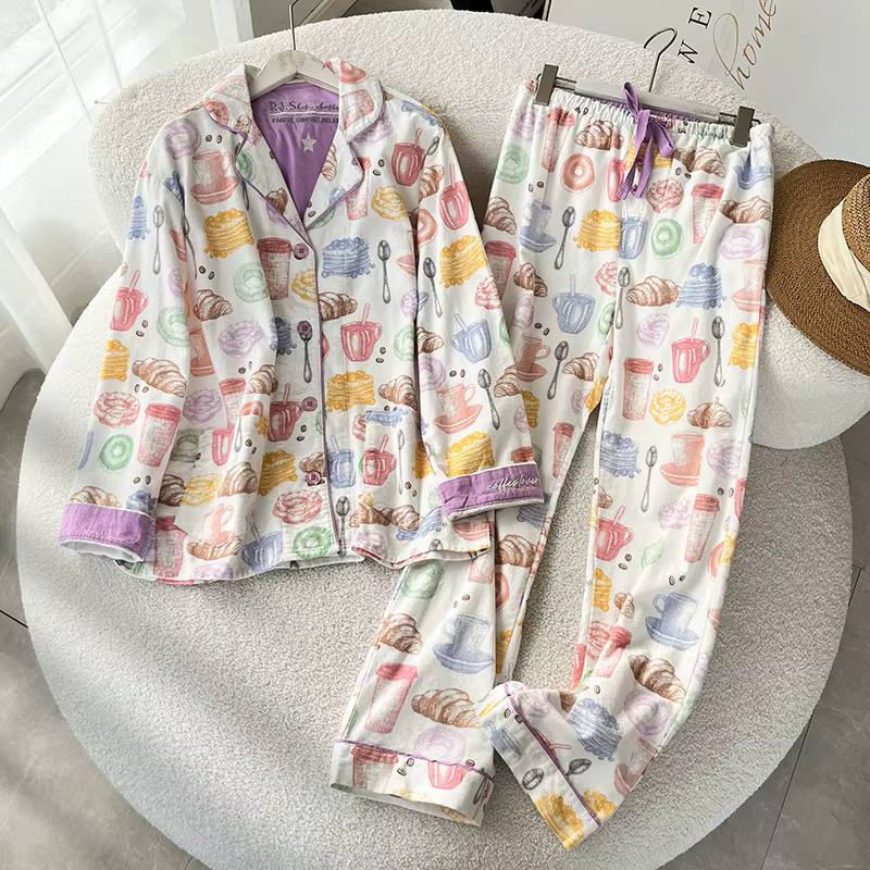 Pyjama assorti 2 pièces ensemble femmes Pj ensembles