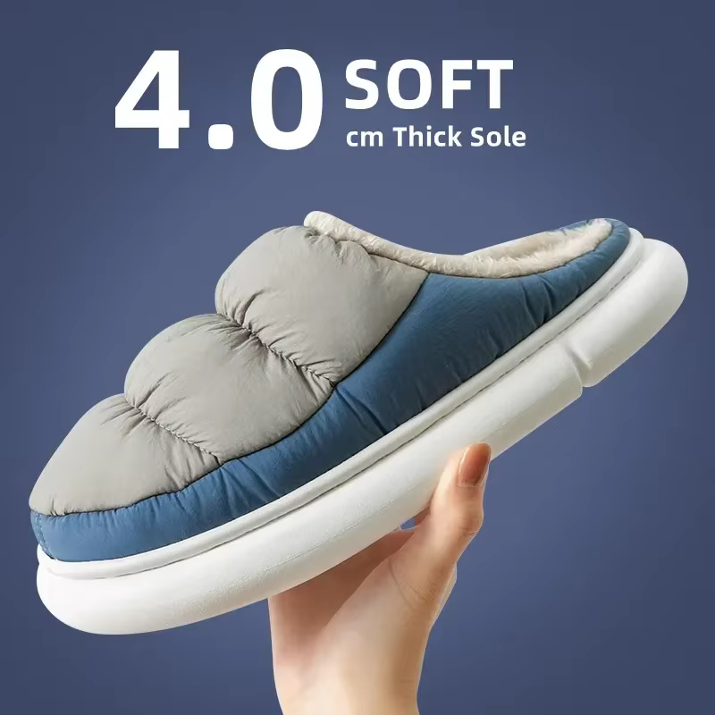 Chaussons chauds imperméables pour hommes et femmes