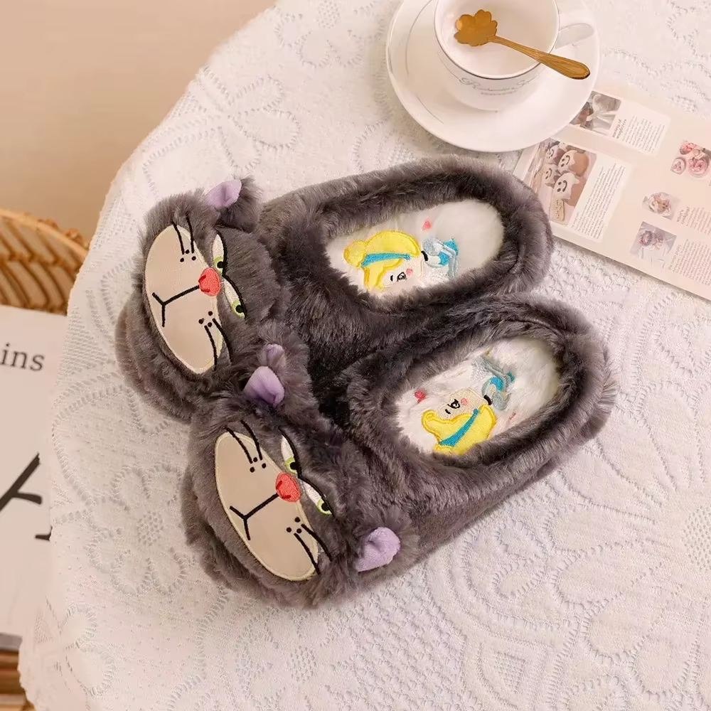 Disney pantoufles en peluche dessin animé Alien Baotou