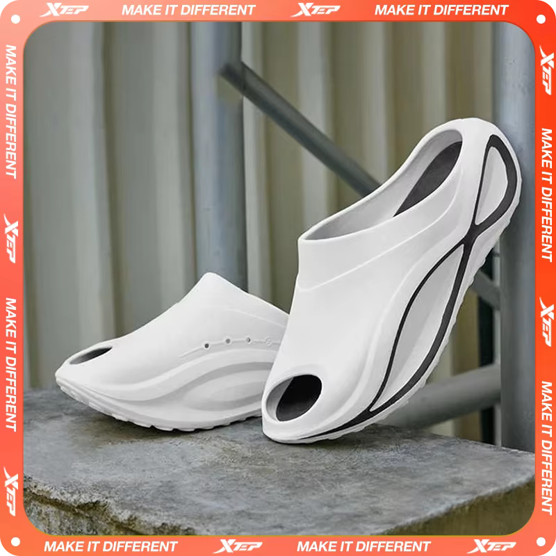 Xtep Starfall pantoufles pour hommes 2025 été confortable léger respirant à semelles souples mode baskets d'extérieur 875219350001