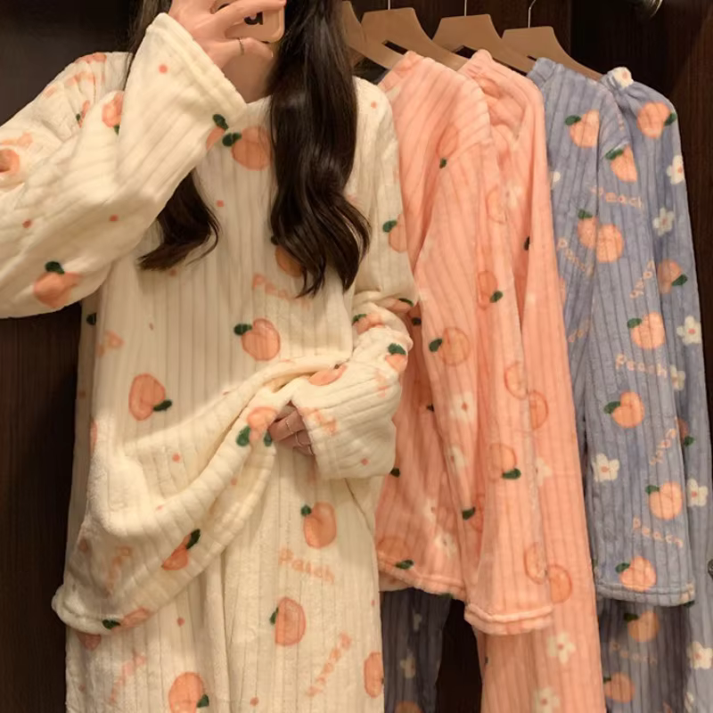 2025 nouveau ensemble de pyjamas pour femmes chaud deux pièces