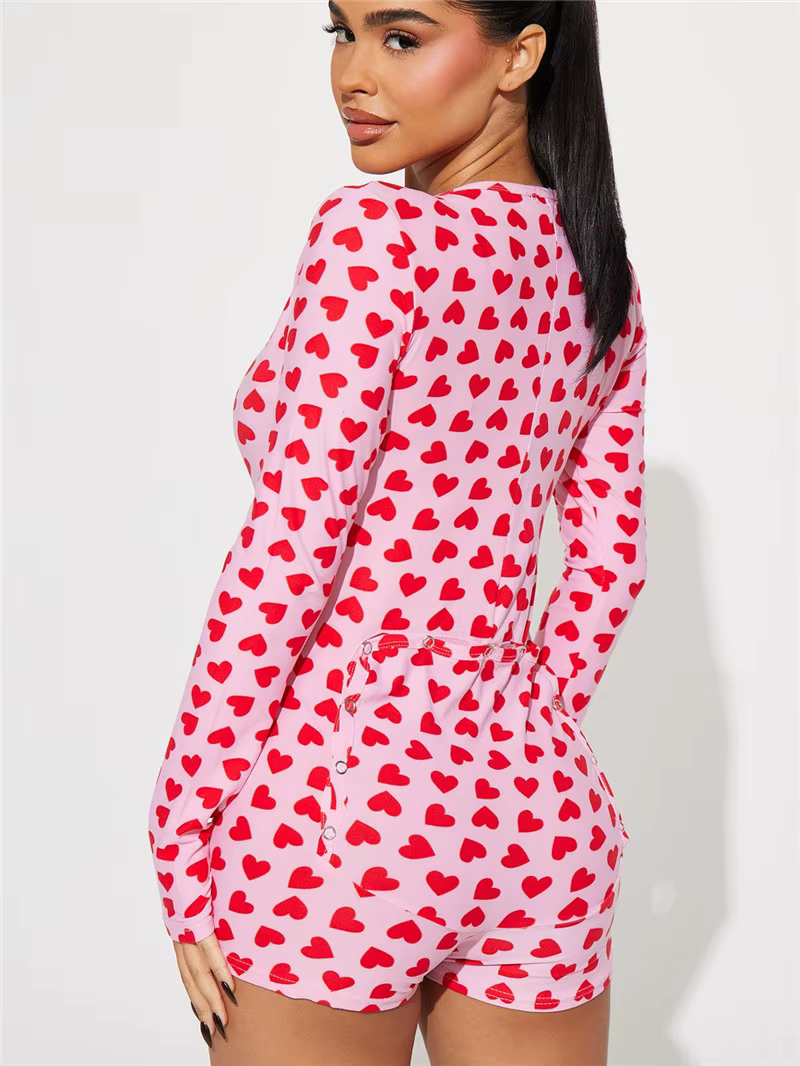 Combinaison de pyjama pour femmes pour la Saint-Valentin