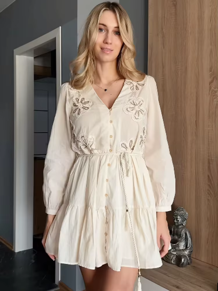 Robes pour femmes, beige