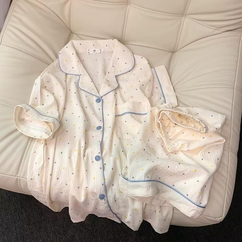 Ensemble pyjama femme imprimé à pois