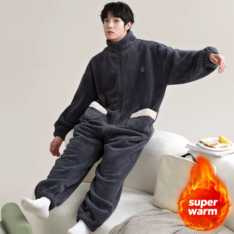 Pyjama une pièce d'hiver pour hommes