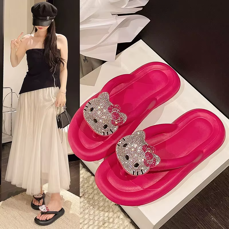 Sanrio Hello Kitty – pantoufles mignonnes pour femmes