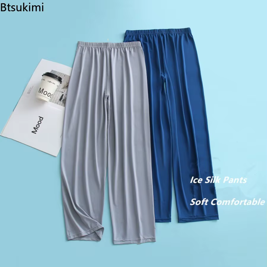 Pyjama en soie glacée pour hommes