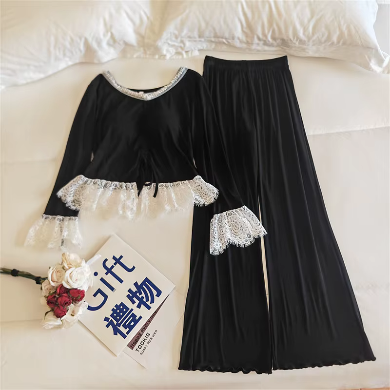Ensemble pyjama princesse en dentelle pour femmes