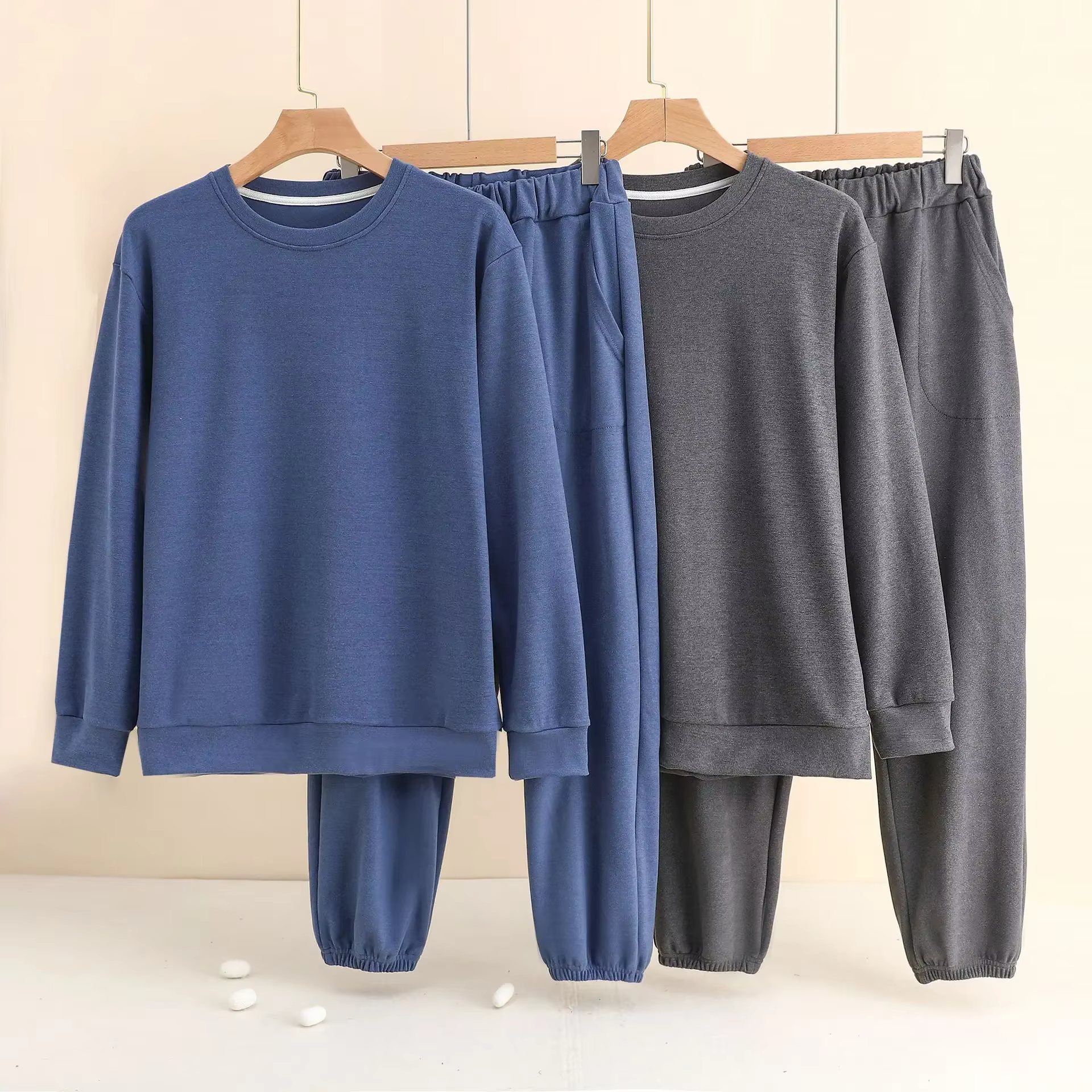 Ensemble de vêtements de maison en velours pour hommes