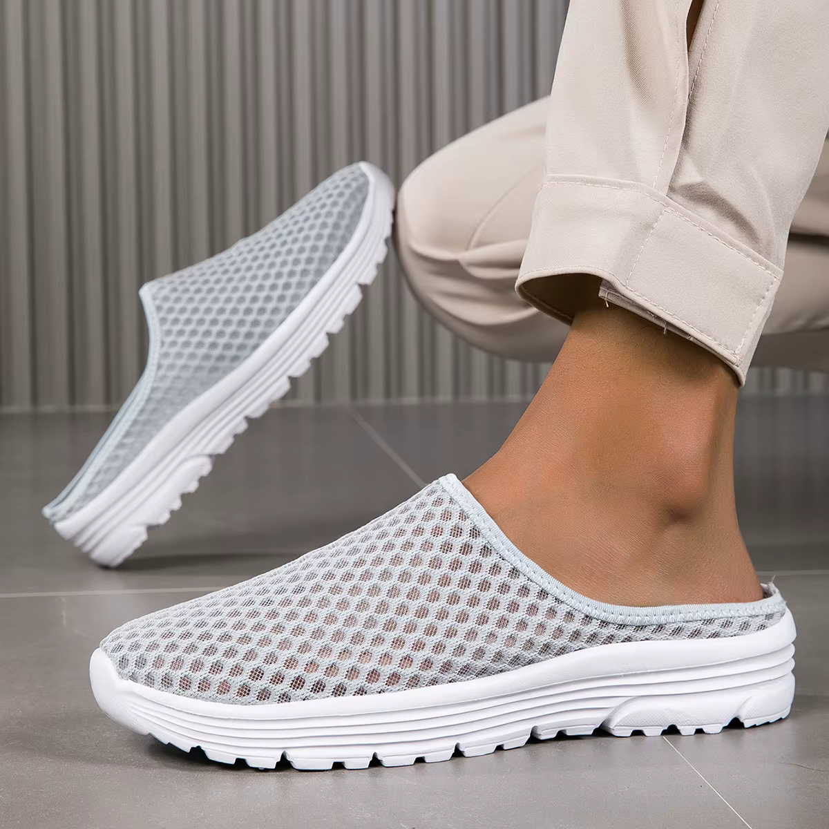 Hommes femmes paresseux pantoufles diapositives intérieur extérieur sandales