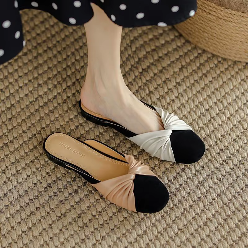 Pantoufles Rondes avec Nministériels d pour Femme