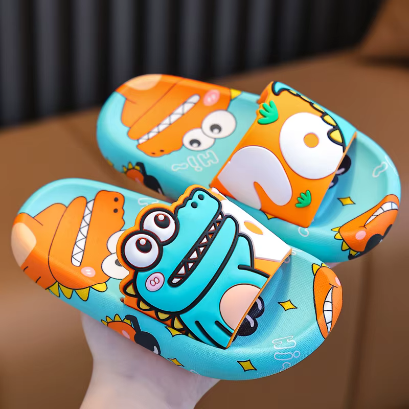 Dessin animé dinosaure enfants pantoufles garçon filles chaussures décontractées plat plage