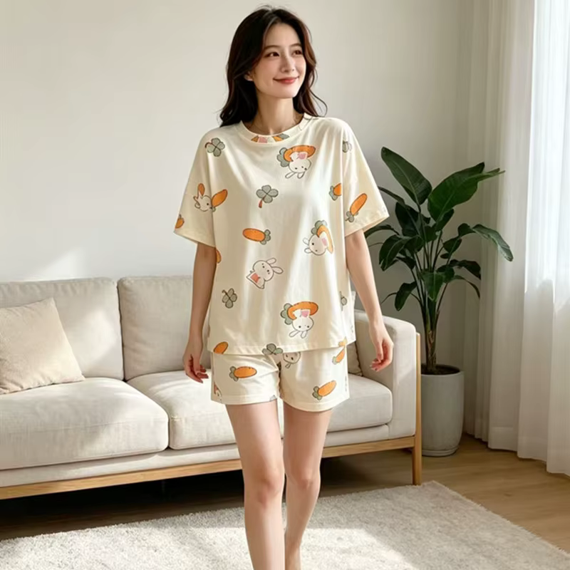 Pyjama décontracté imprimé pour femme