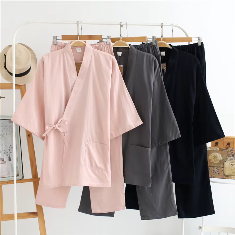 Pyjama Kimono Japonais d'Été pour Couple