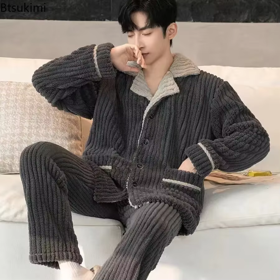 Ensemble pyjama en flanelle pour hommes