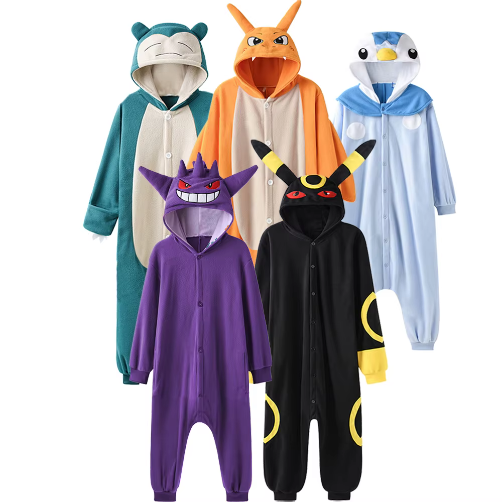Femmes Onesies Charizard Pyjama Gengar Kigurumi Umbreon Onesie pour adultes Piplup