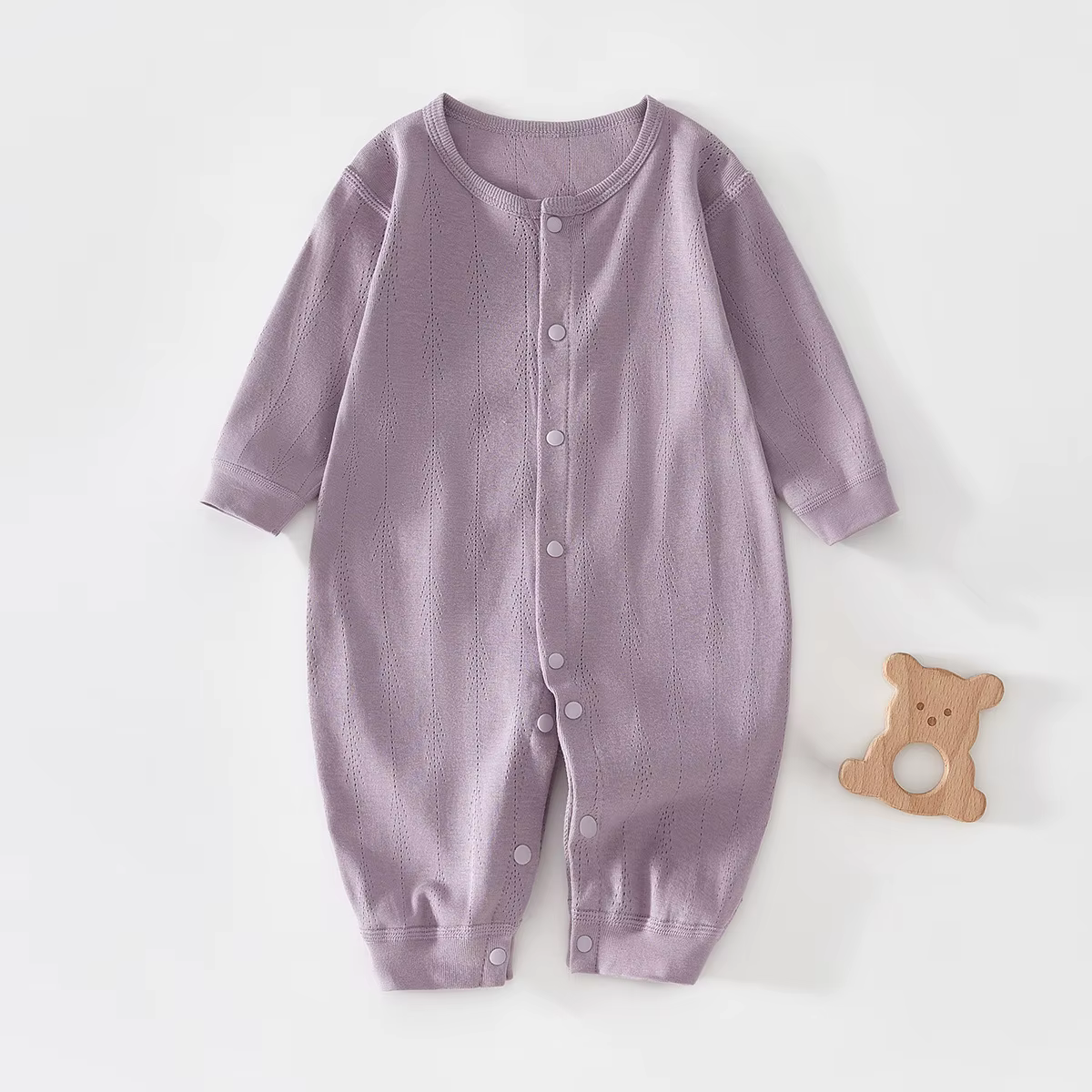 Pyjama unisexe en pur coton pour bébé