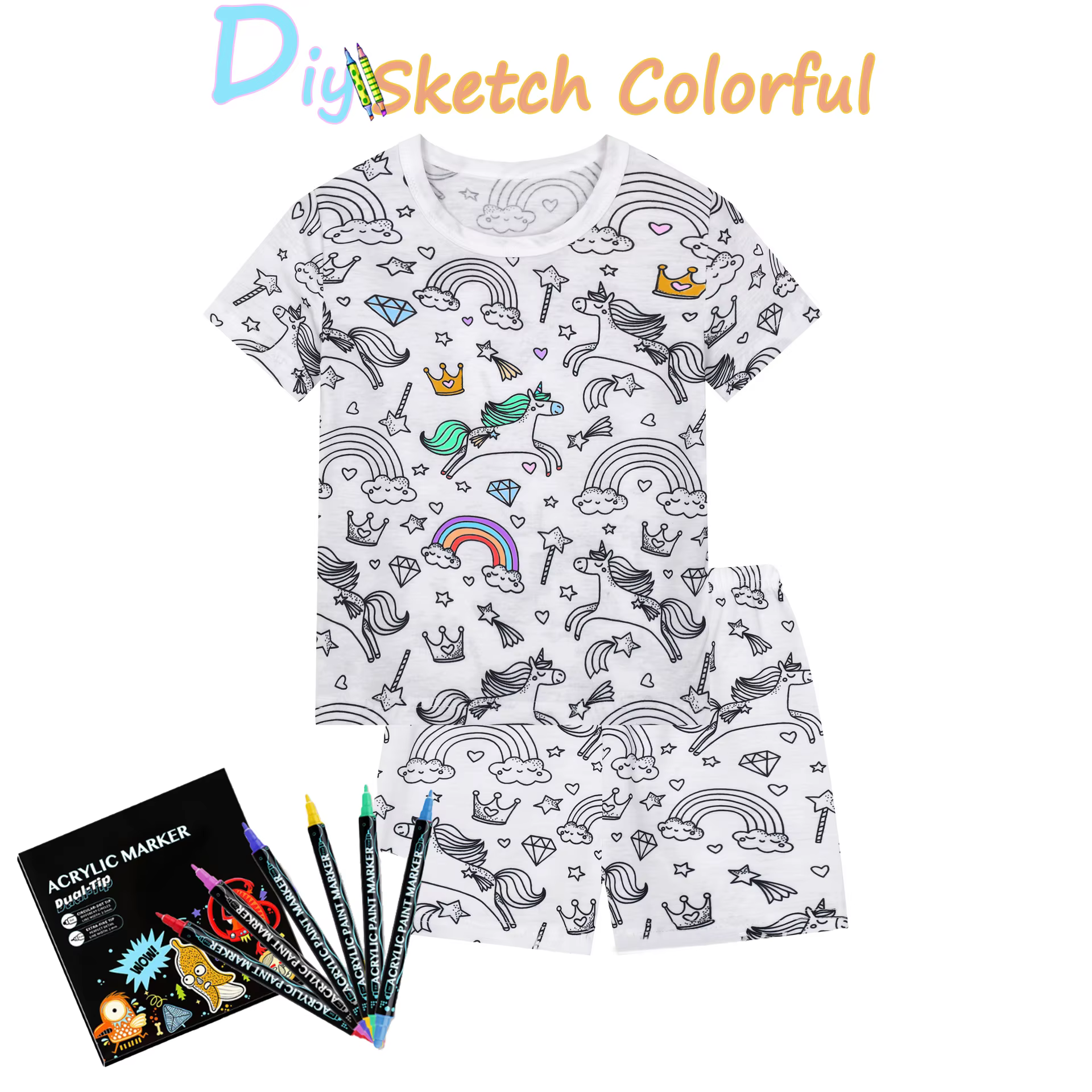 Ensemble pyjama coloré pour enfants