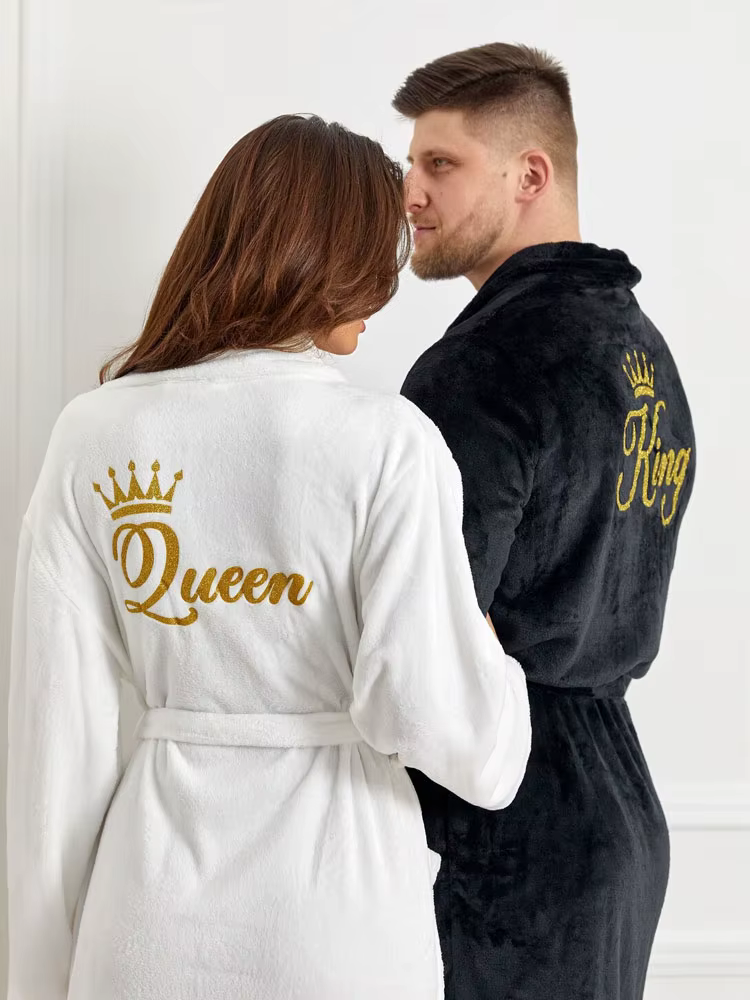 Queen King – peignoirs en peluche confortables