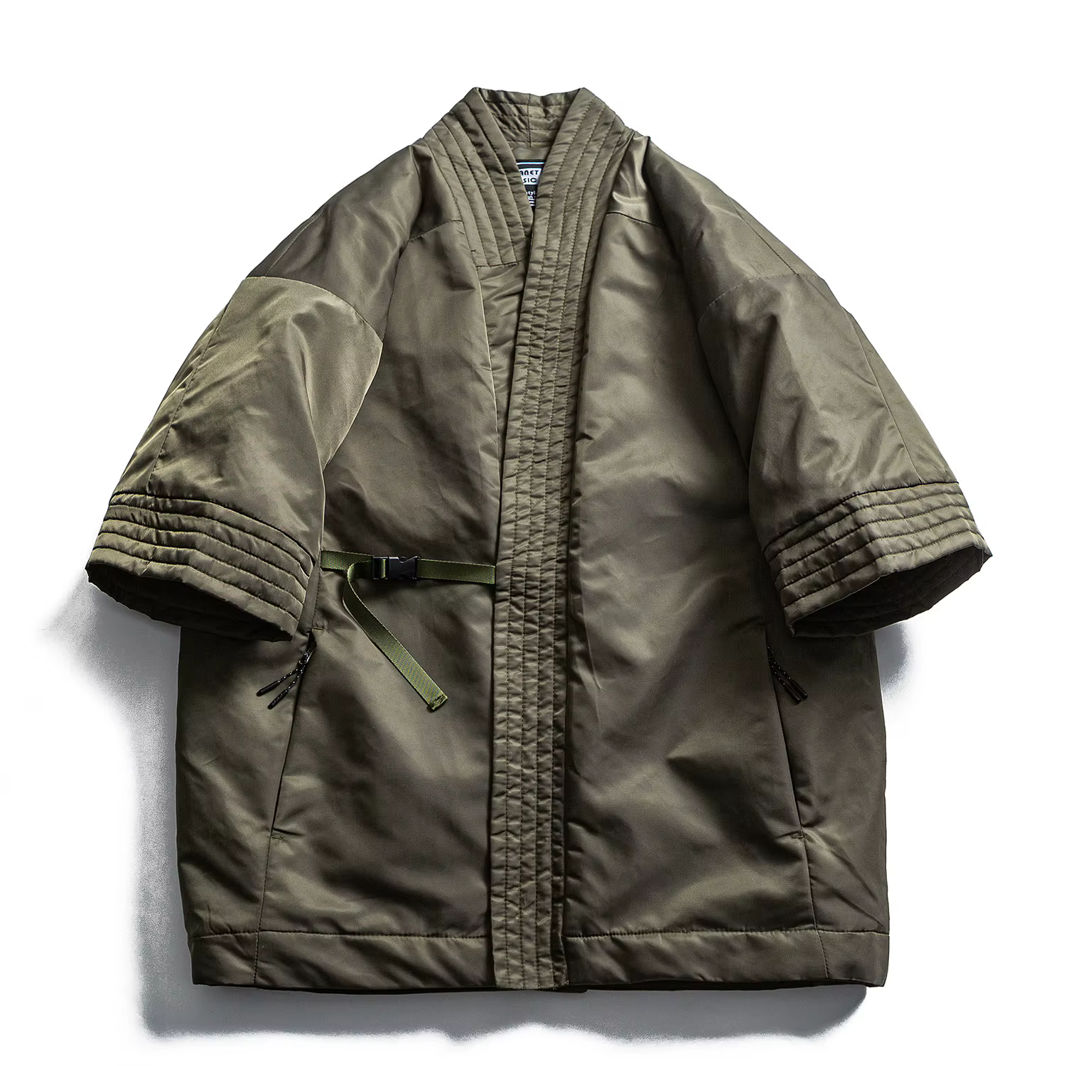 Nouveauté Original chine-Chic Robe taoïste courte coton hommes manteau rembourré