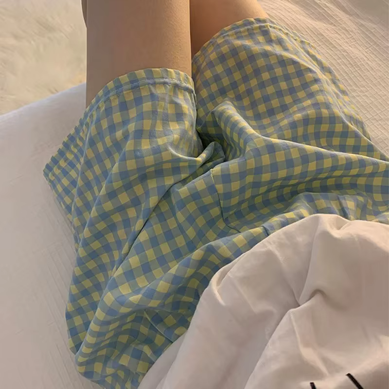 Shorts amples d'été en coton pour femme
