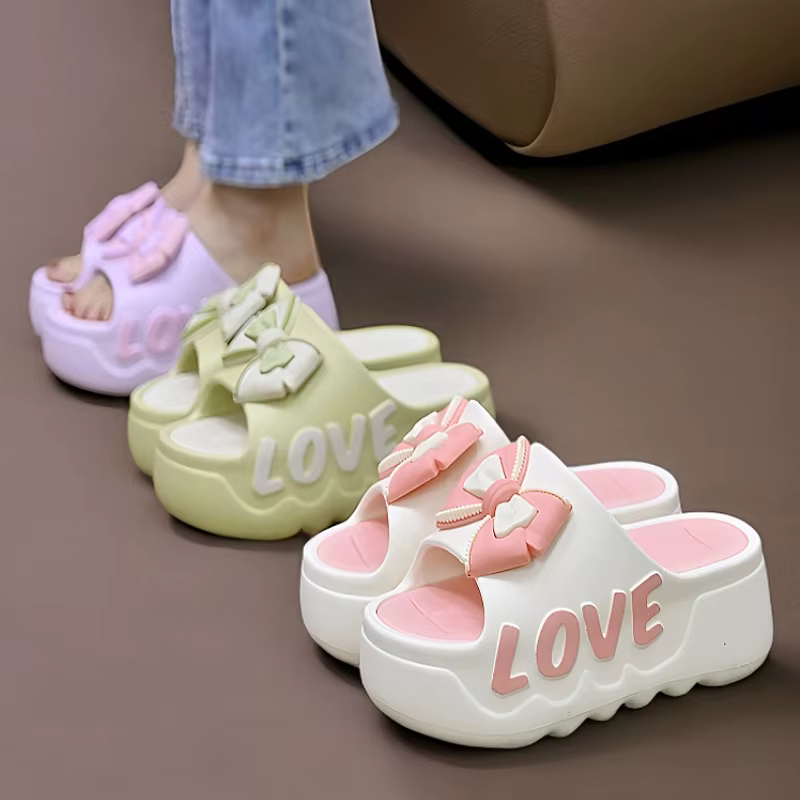 Maison pantoufle femme talon haut plate-forme
