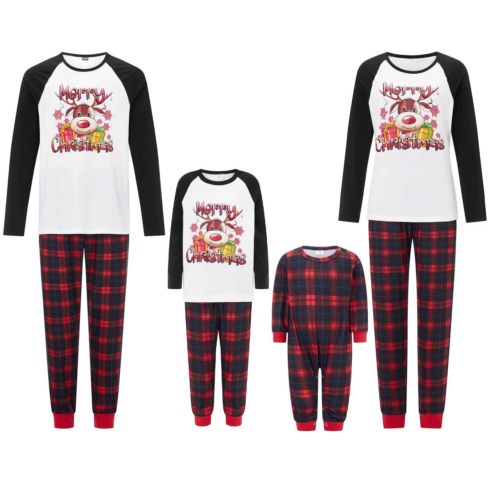 2025 Couples noël famille correspondant pyjamas ensemble mère enfants vêtements