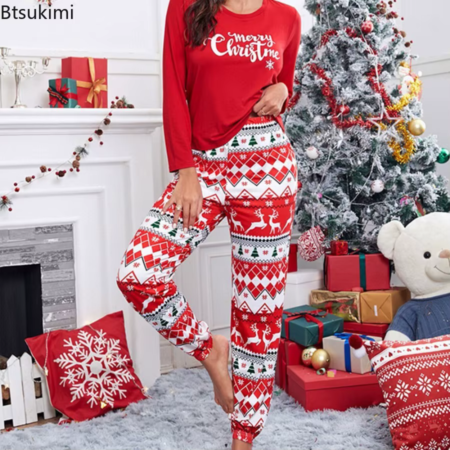 Ensemble pyjama joyeux noël pour femmes