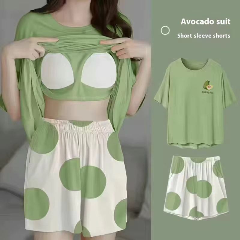 Ensemble de pyjamas à manches courtes pour femmes