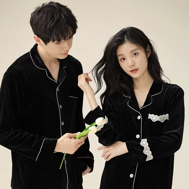 Ensemble de pyjamas de couple pour hommes et femmes