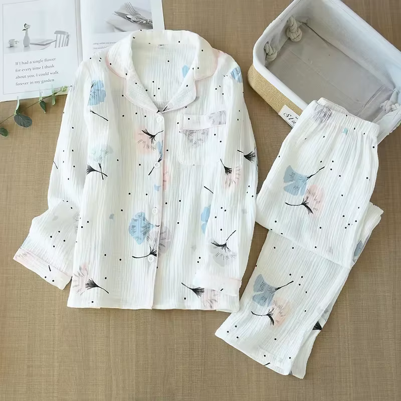 Pyjama en pansement de coton grande taille pour femme
