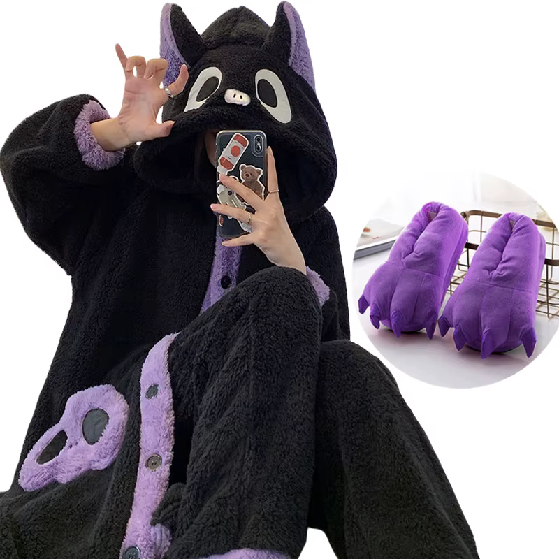 Pyjama d'hiver Robe chauve-souris