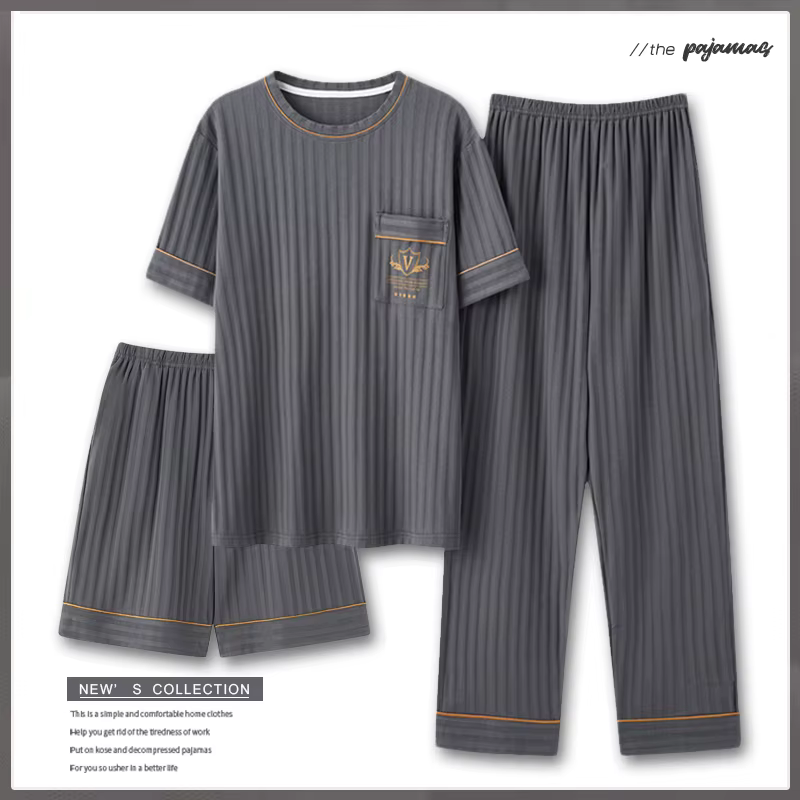 Ensemble pyjama 3 pièces pour hommes