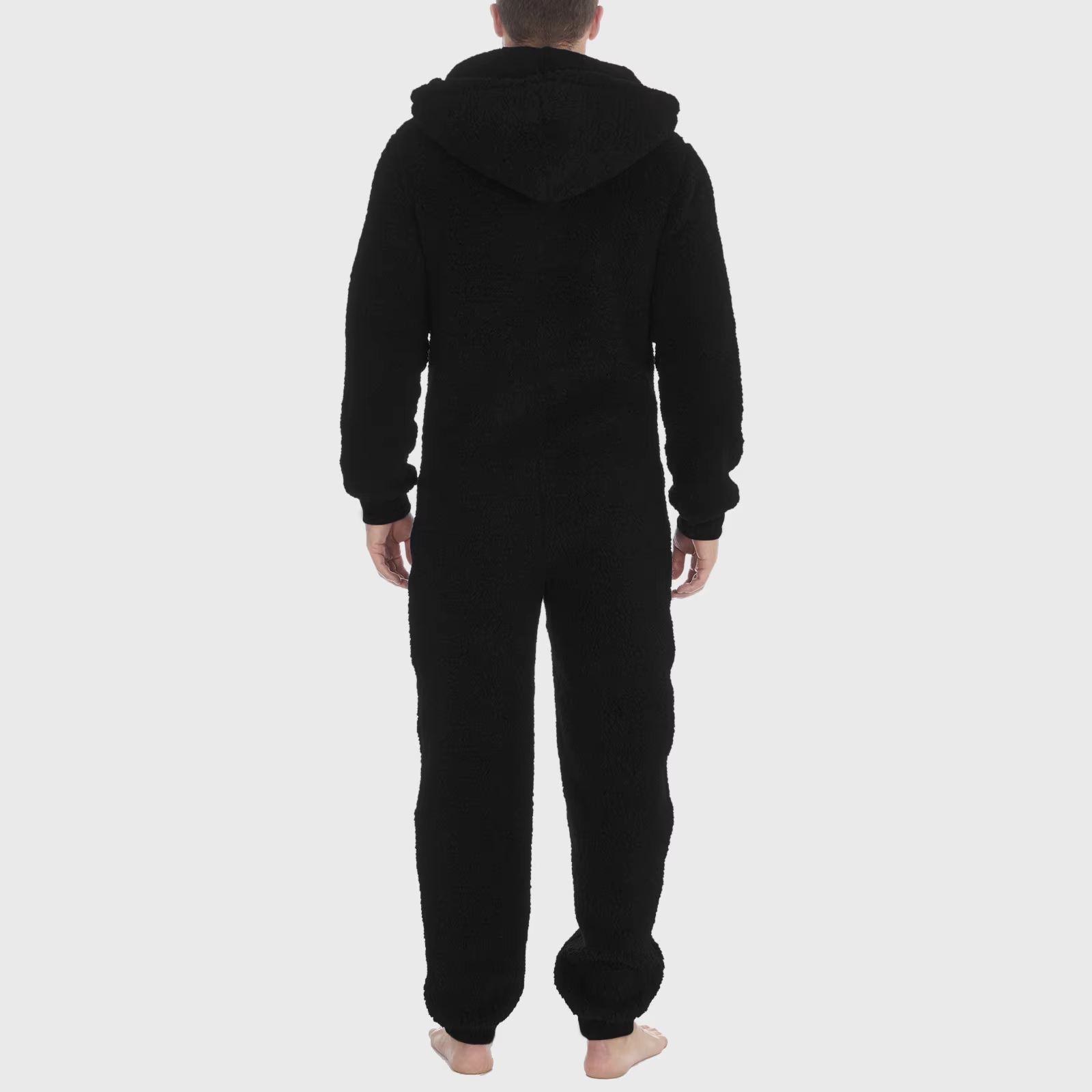Pyjama à Capuche avec Fermeture Éclair sur le Devant pour Homme