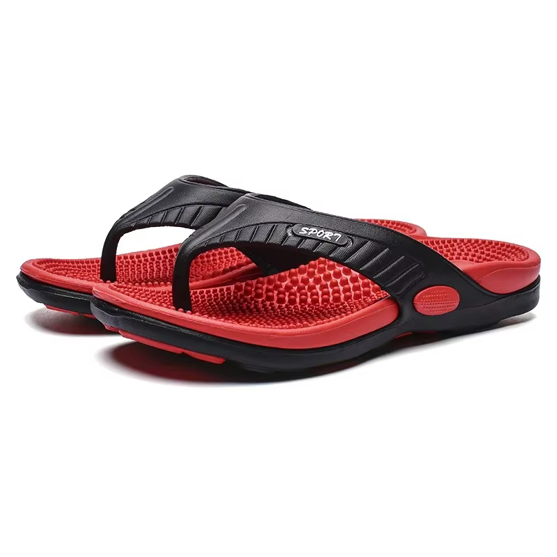 Grande taille 46 hommes pantoufles Massage tongs