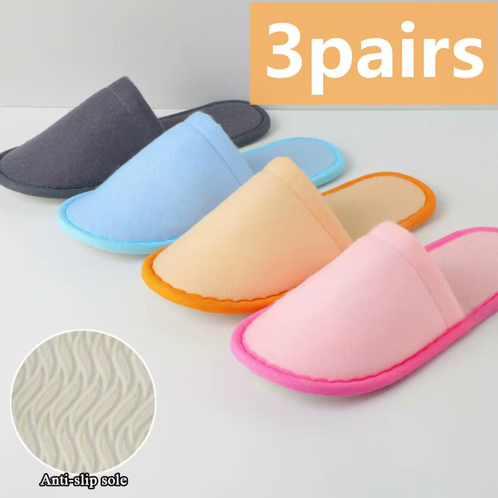 3 paires de pantoufles jetables