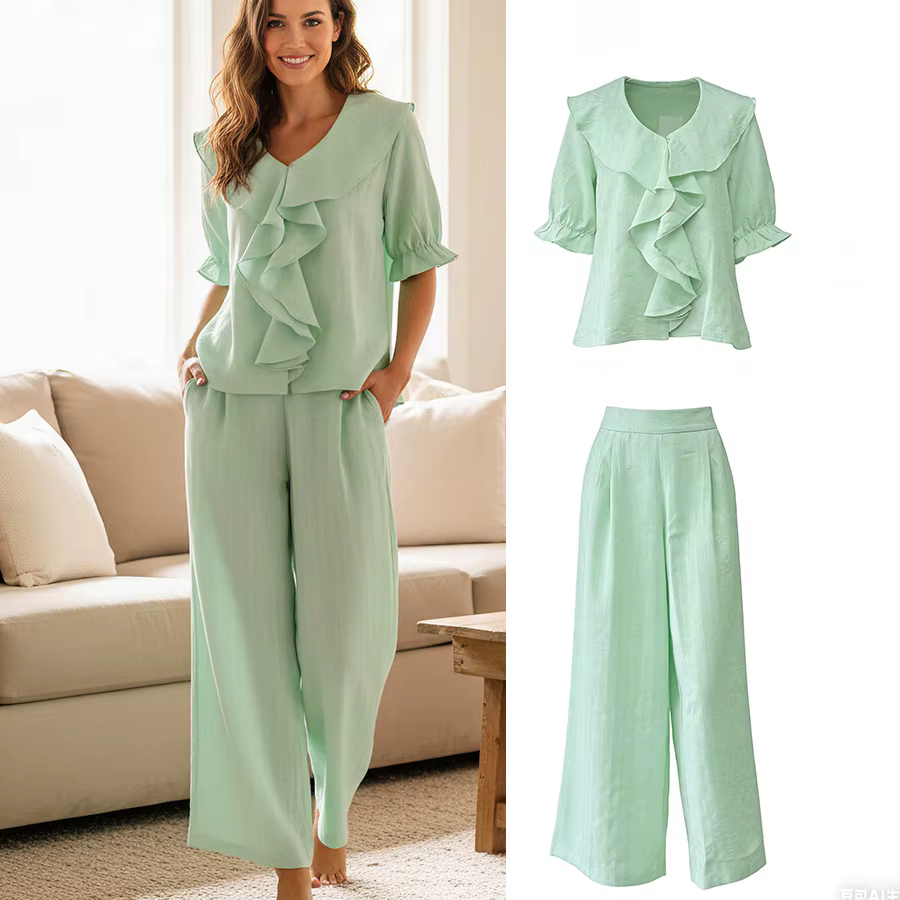 Ensemble pyjama en lin pour femme