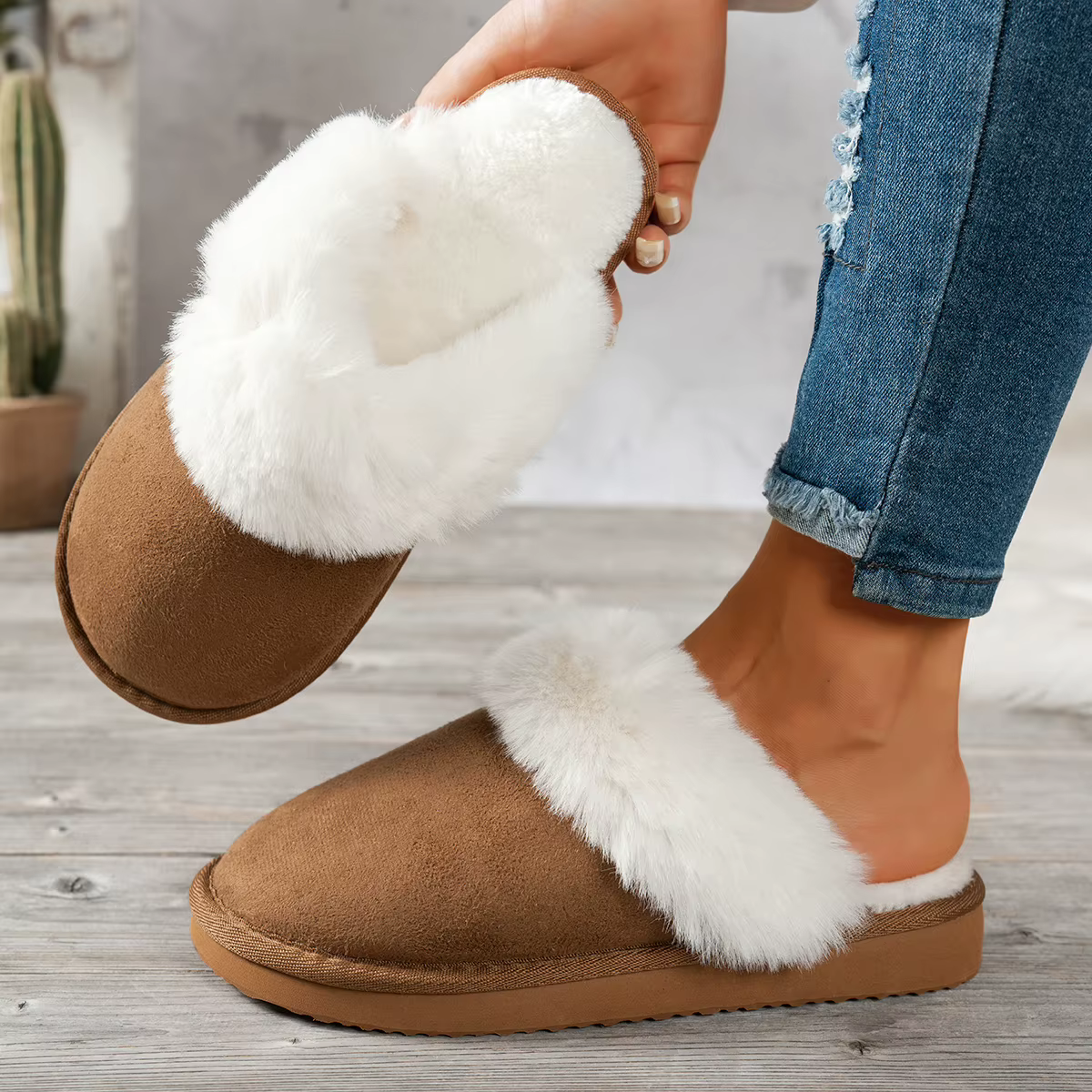 Pantoufles d'hiver pour femmes